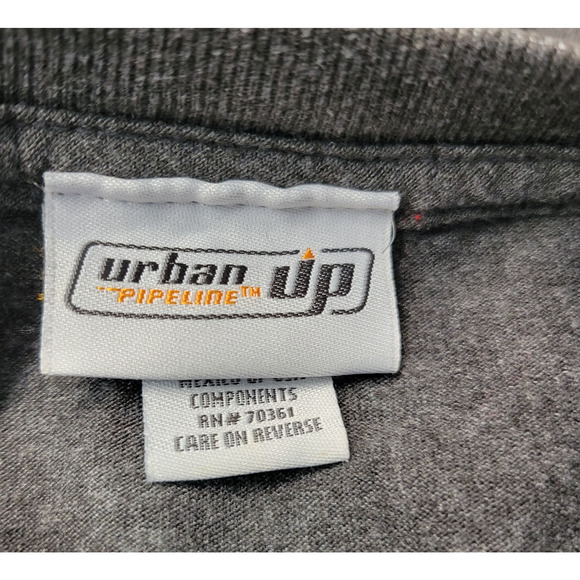 Urban Pipeline T-shirt Mens XL Gray Yellow Graphic Eagle Custom Choppers Tee - Picture 2 of 11